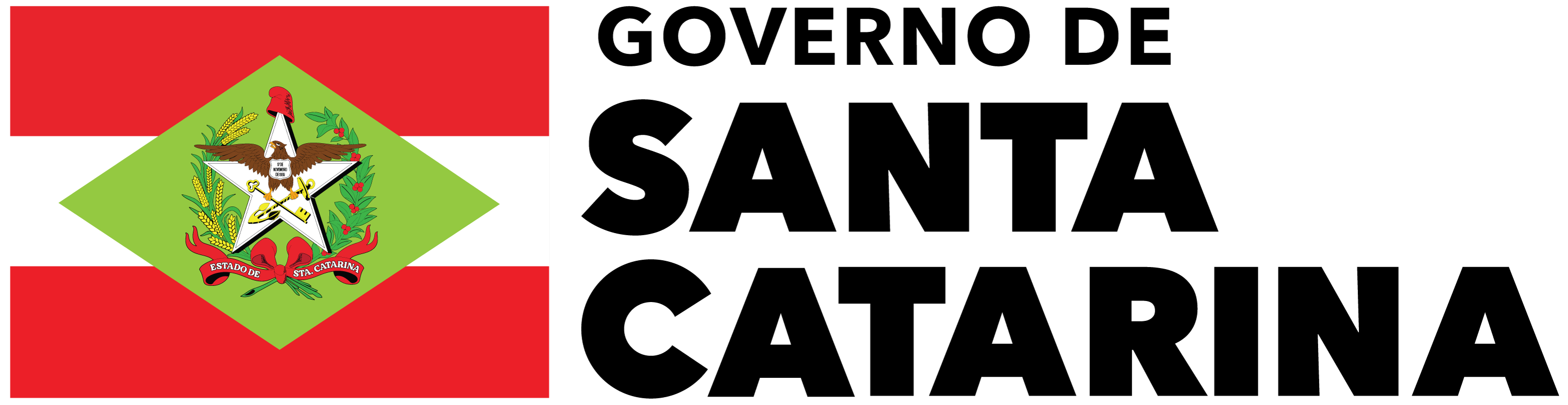 Logotipo Governo de Santa Catarina vertical